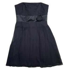 Kay Unger x Ann Taylor NWT Black Strapless Dress Size 14